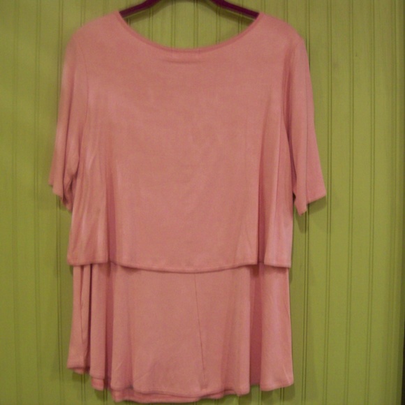 NWT AJ Pink Cheyenne Tiered Top 2XL - Picture 3 of 4